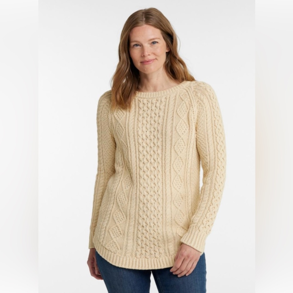 L.L. Bean Women's Fisherman Cable Knit Sweater